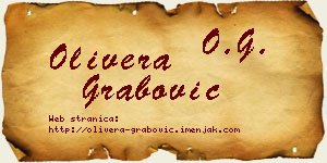 Olivera Grabović vizit kartica